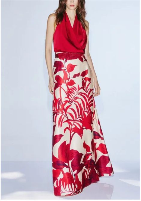 Coordinato  top e gonna con cintura TWINS | Abiti | T4931G T4931T T4931CWINE